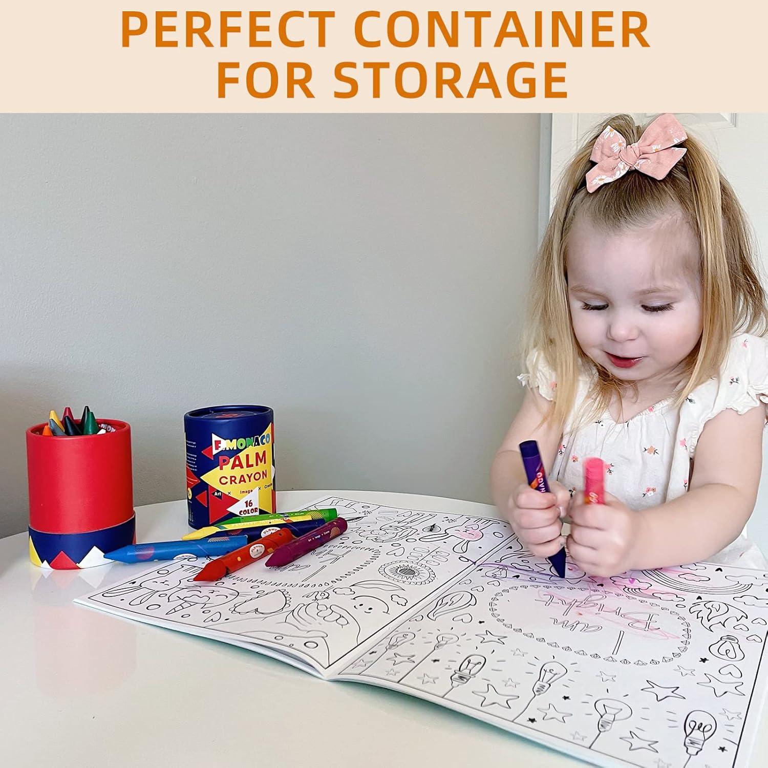 Crayones Jumbo Lebze 24 Colores No Tóxicos para Niños