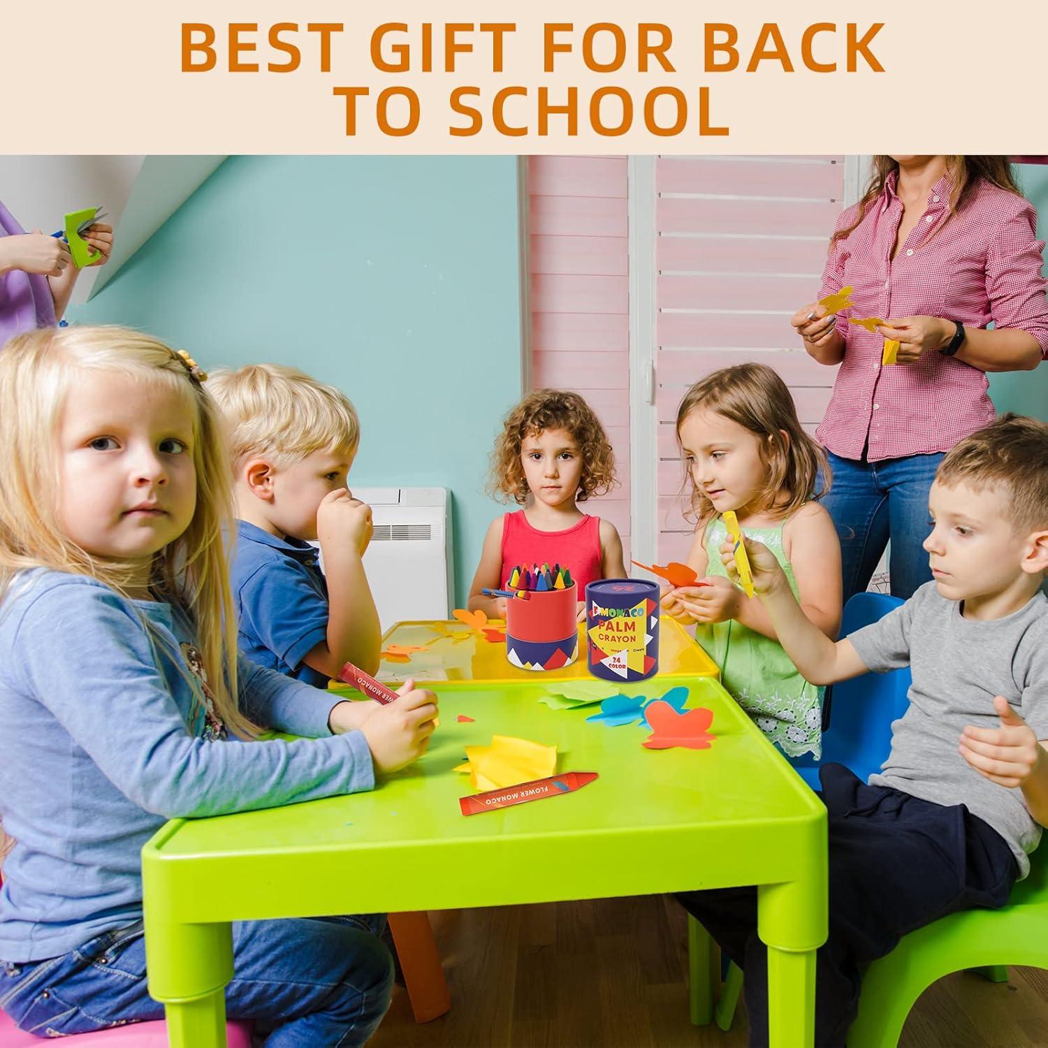 Crayones Jumbo Lebze 24 Colores No Tóxicos para Niños