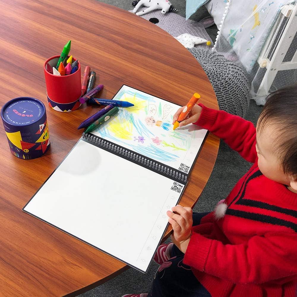 Crayones Jumbo Lebze 24 Colores No Tóxicos para Niños