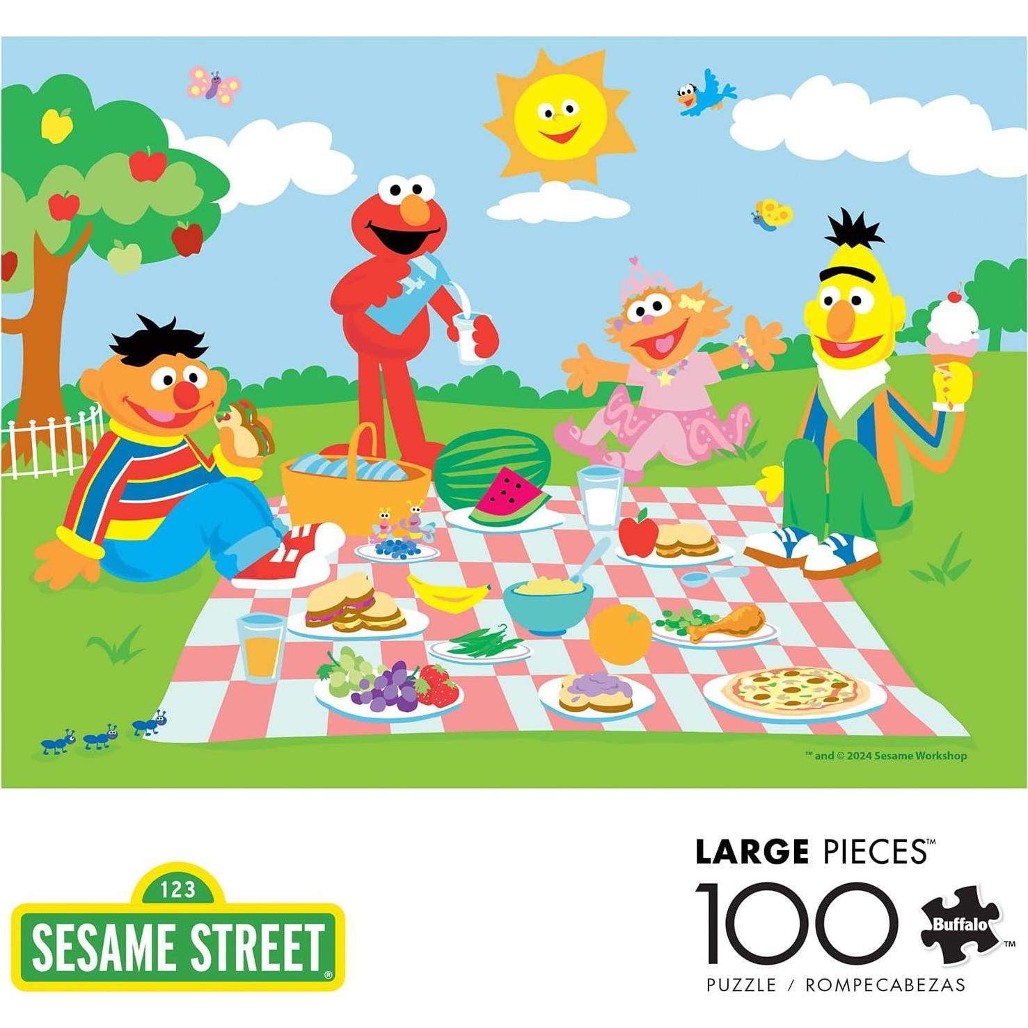 Rompecabezas 100 Piezas Buffalo Games Día Soleado Sesame