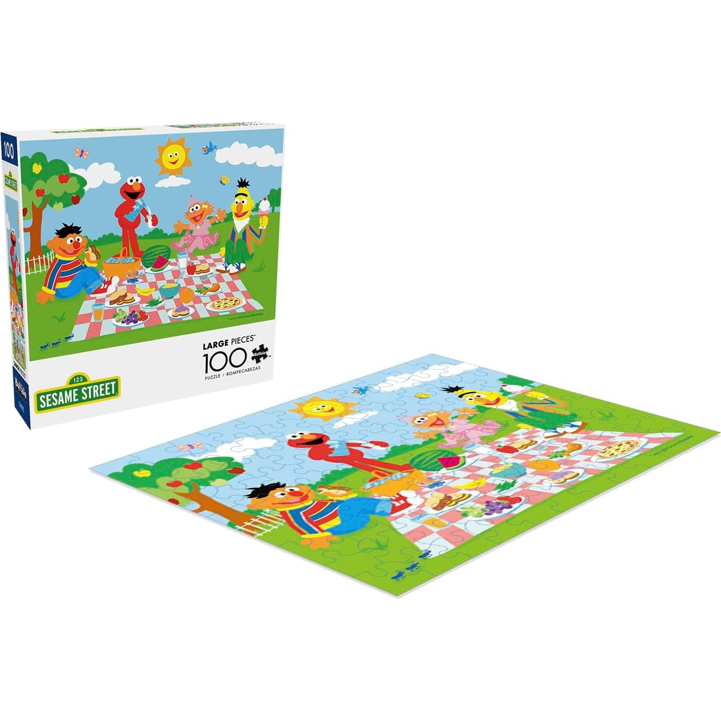 Rompecabezas 100 Piezas Buffalo Games Día Soleado Sesame