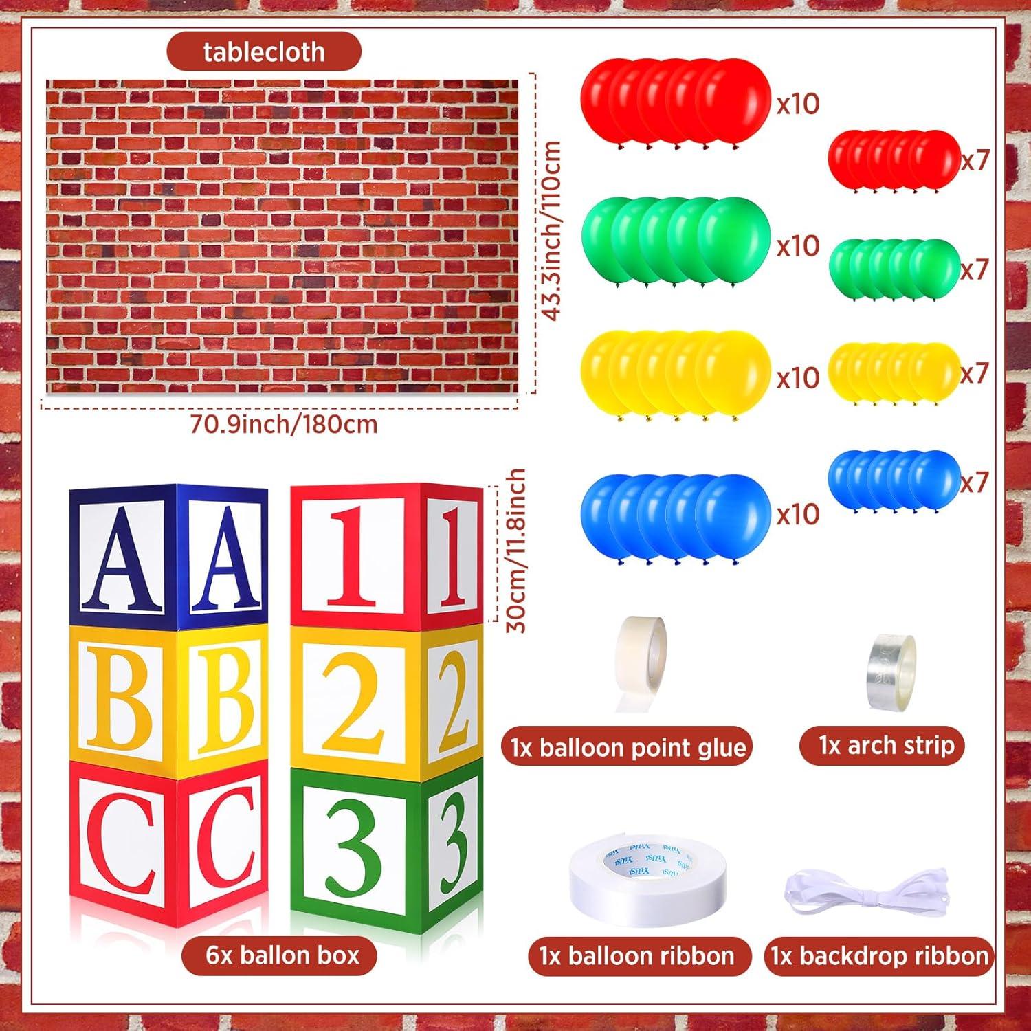 Kit de Decoración Fiesta Amigo ABC 75 Piezas - Skyygemm