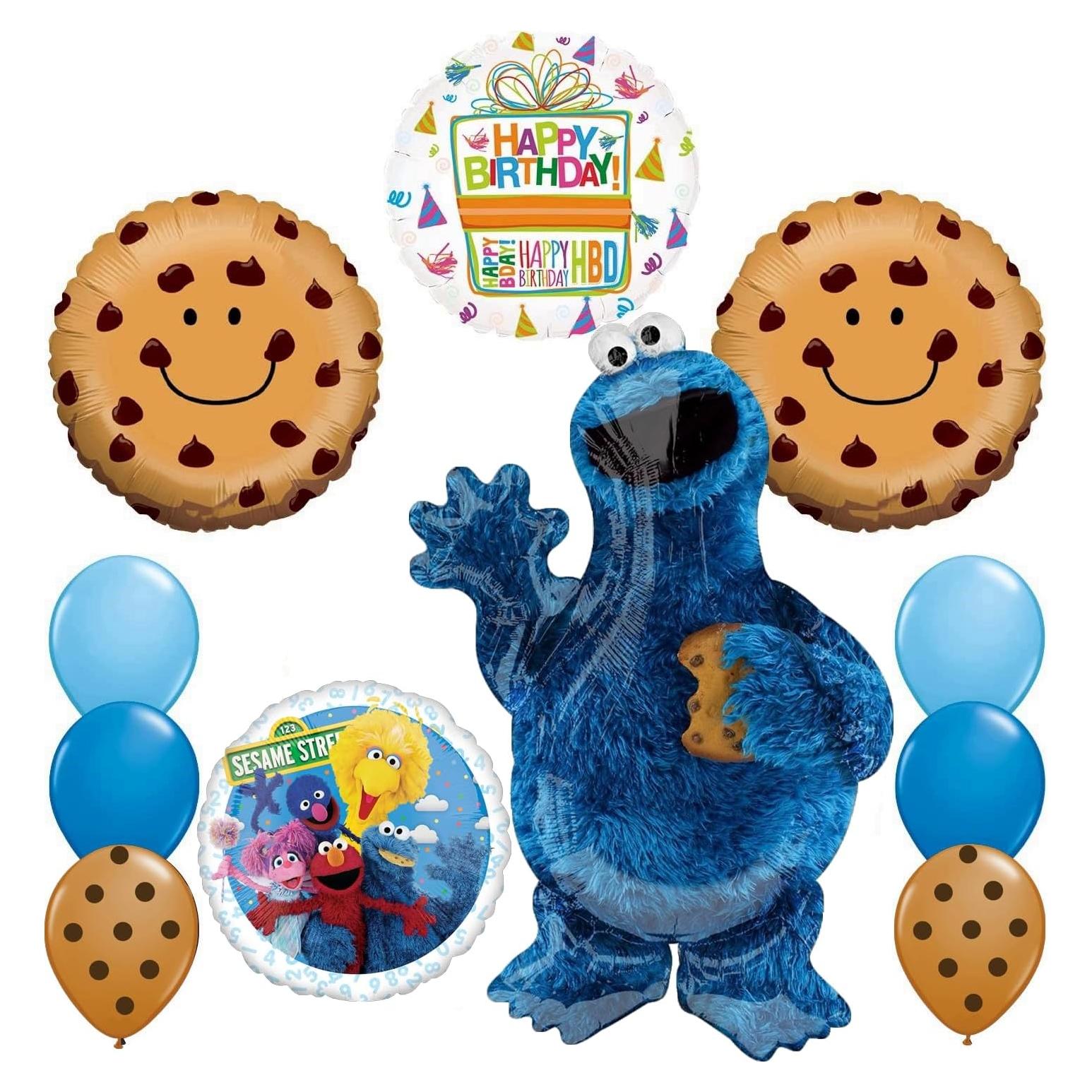 Ramo de Globos de Cumpleaños Monstruo de las Galletas Anagram