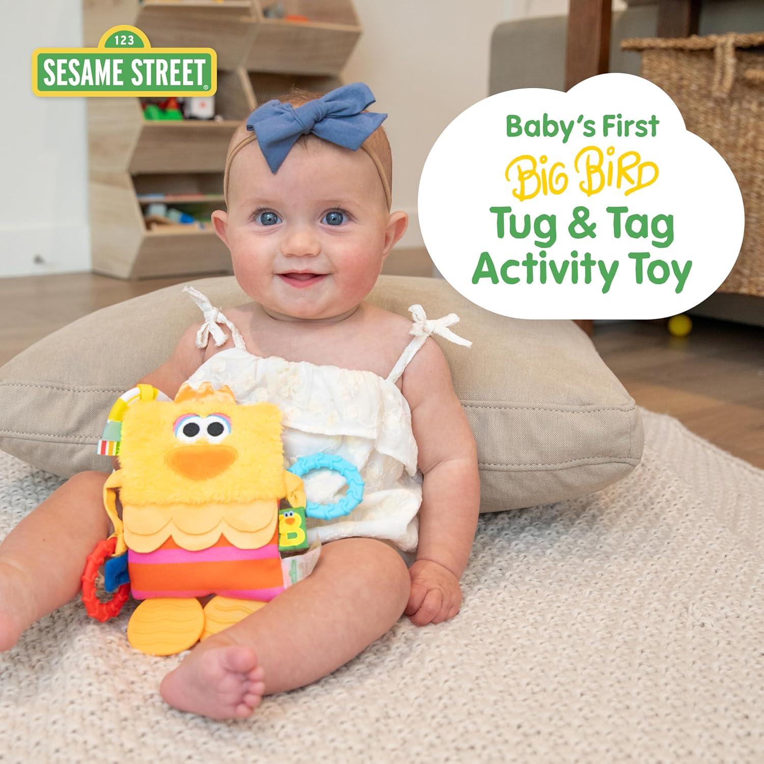 Juguete Sensorial de Peluche Big Bird Sesame Street 19cm