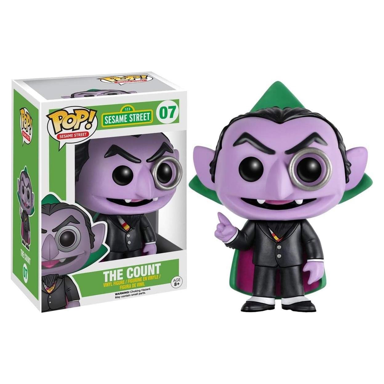 Figura de Juguete Funko POP Plaza Sésamo El Conde 9.5 cm