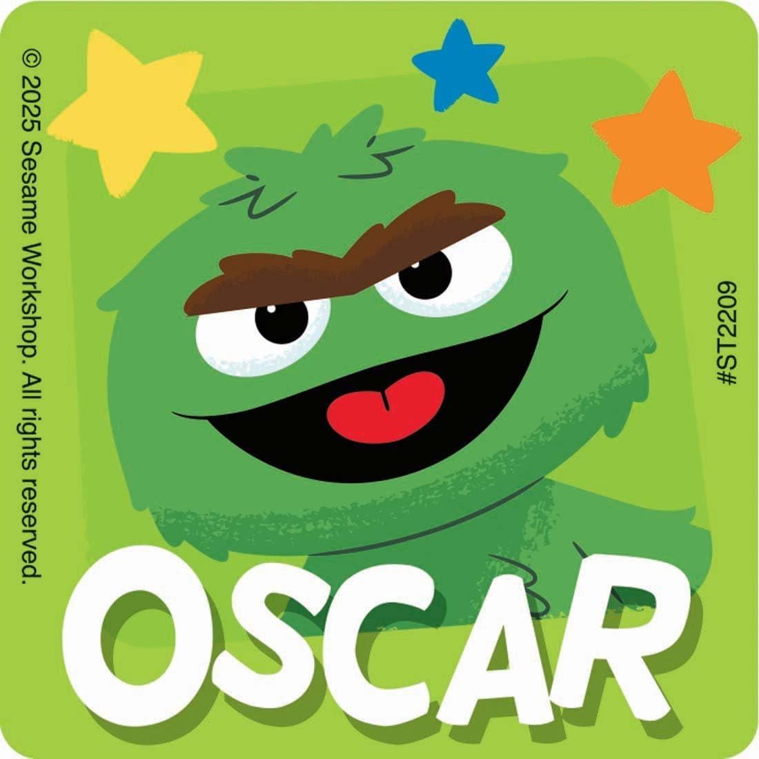 Pegatinas Plaza Sésamo 100 ct - SonrisasMakers 6.35 cm