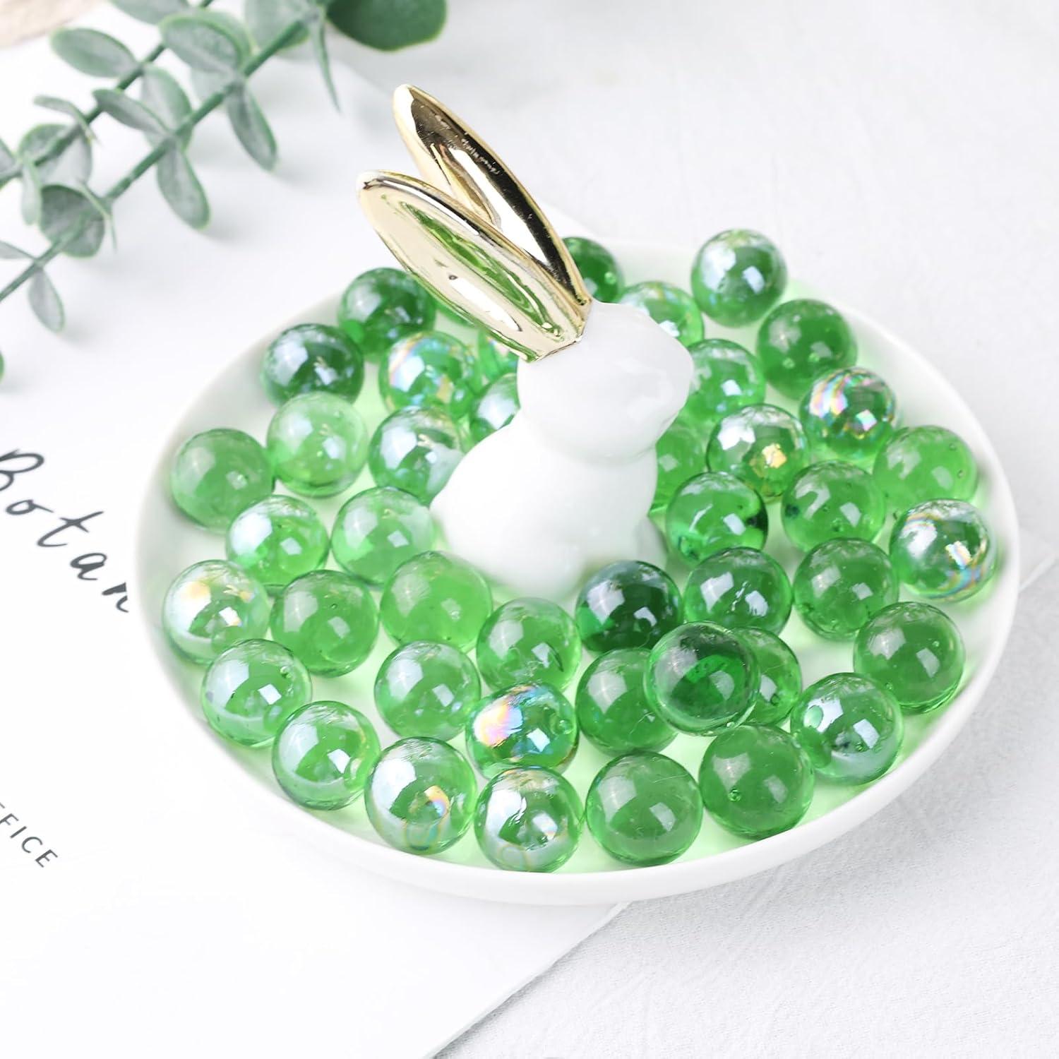 Canicas de Vidrio DomeStar 0.63 cm Verdes a Granel 0.45 kg