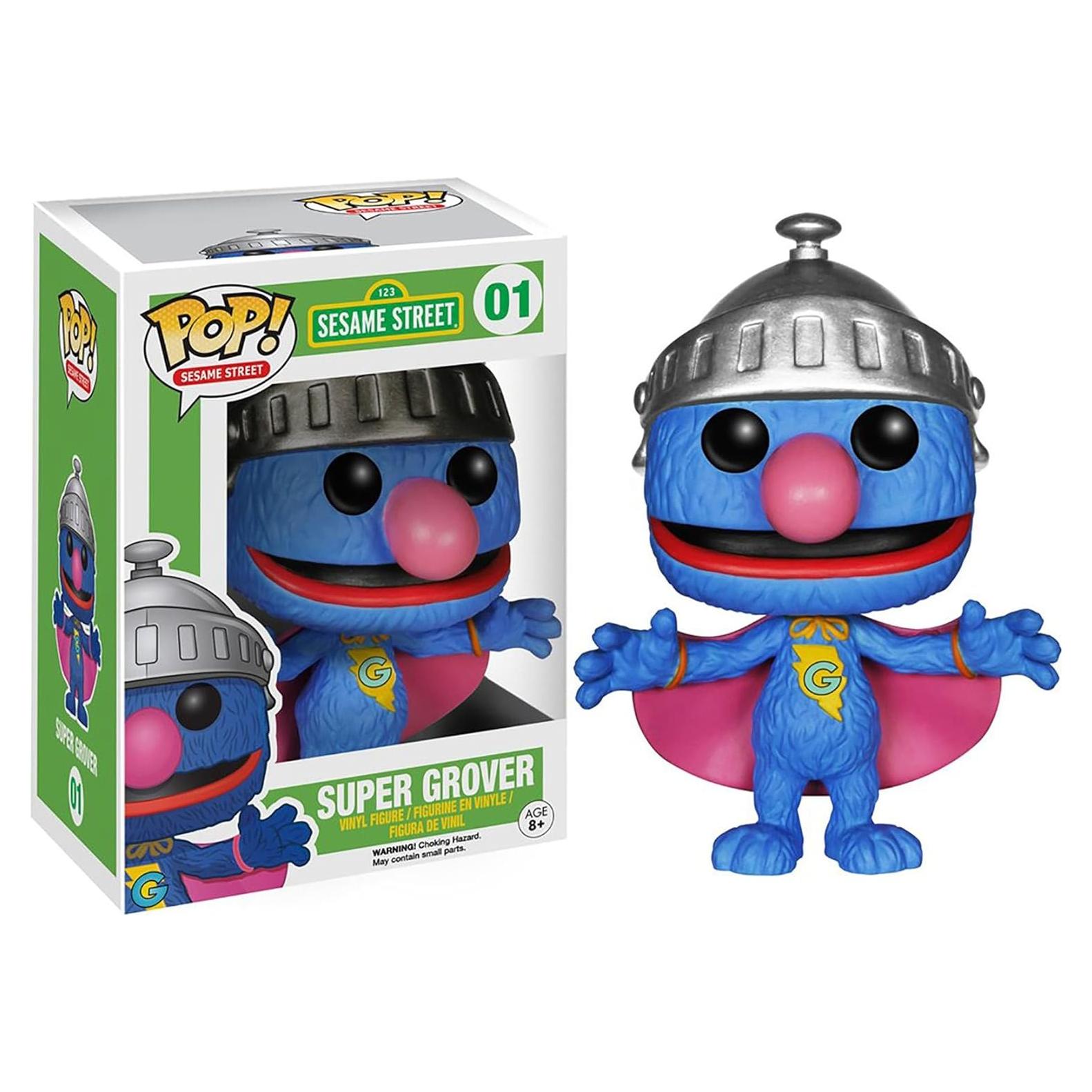 Figura de acción Super Grover Funko POP Plaza Sésamo 9.5 cm
