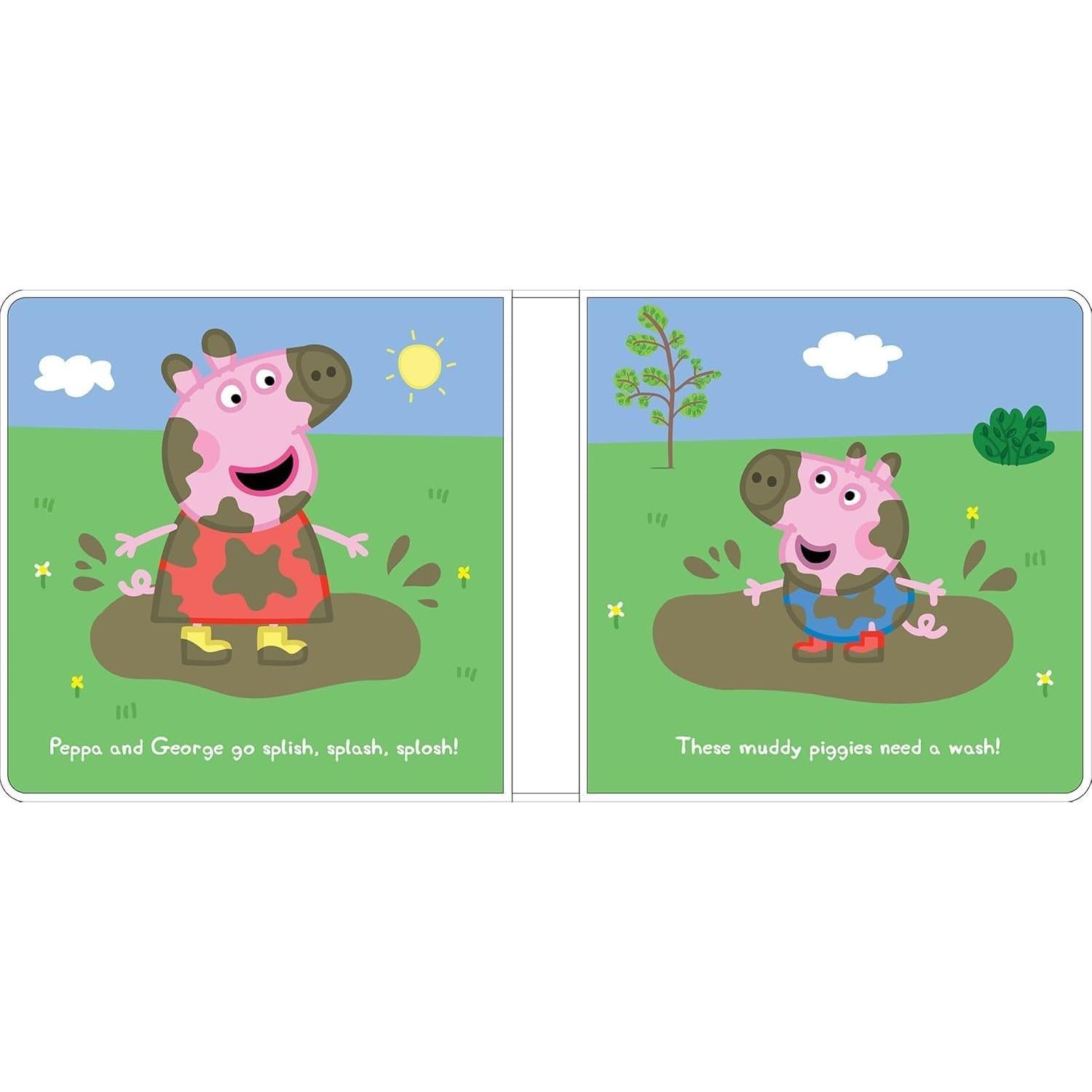 Conjunto de 3 Libros de Baño Espumosos para Bebés - Plaza Sésamo, Disney, Peppa Pig