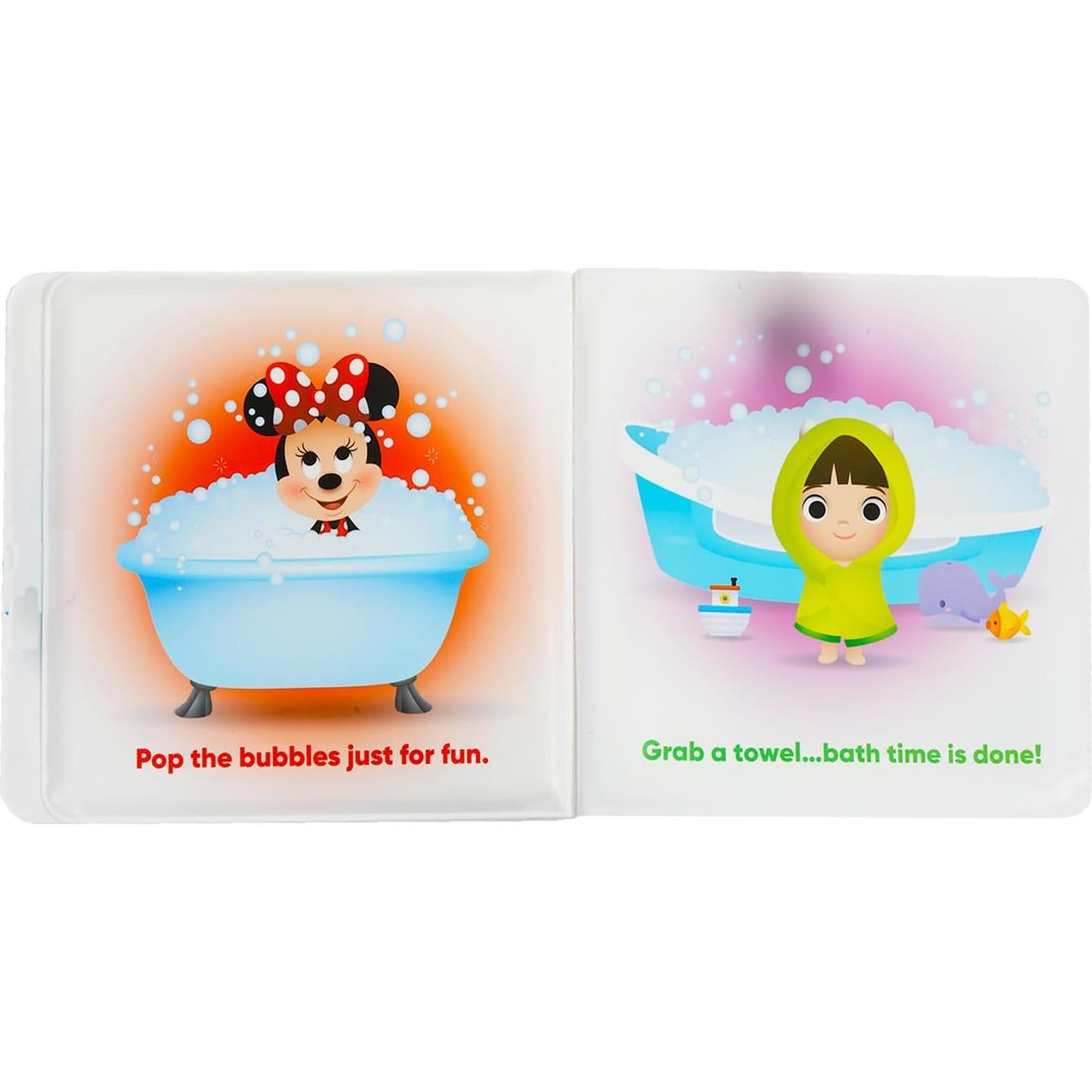Conjunto de 3 Libros de Baño Espumosos para Bebés - Plaza Sésamo, Disney, Peppa Pig