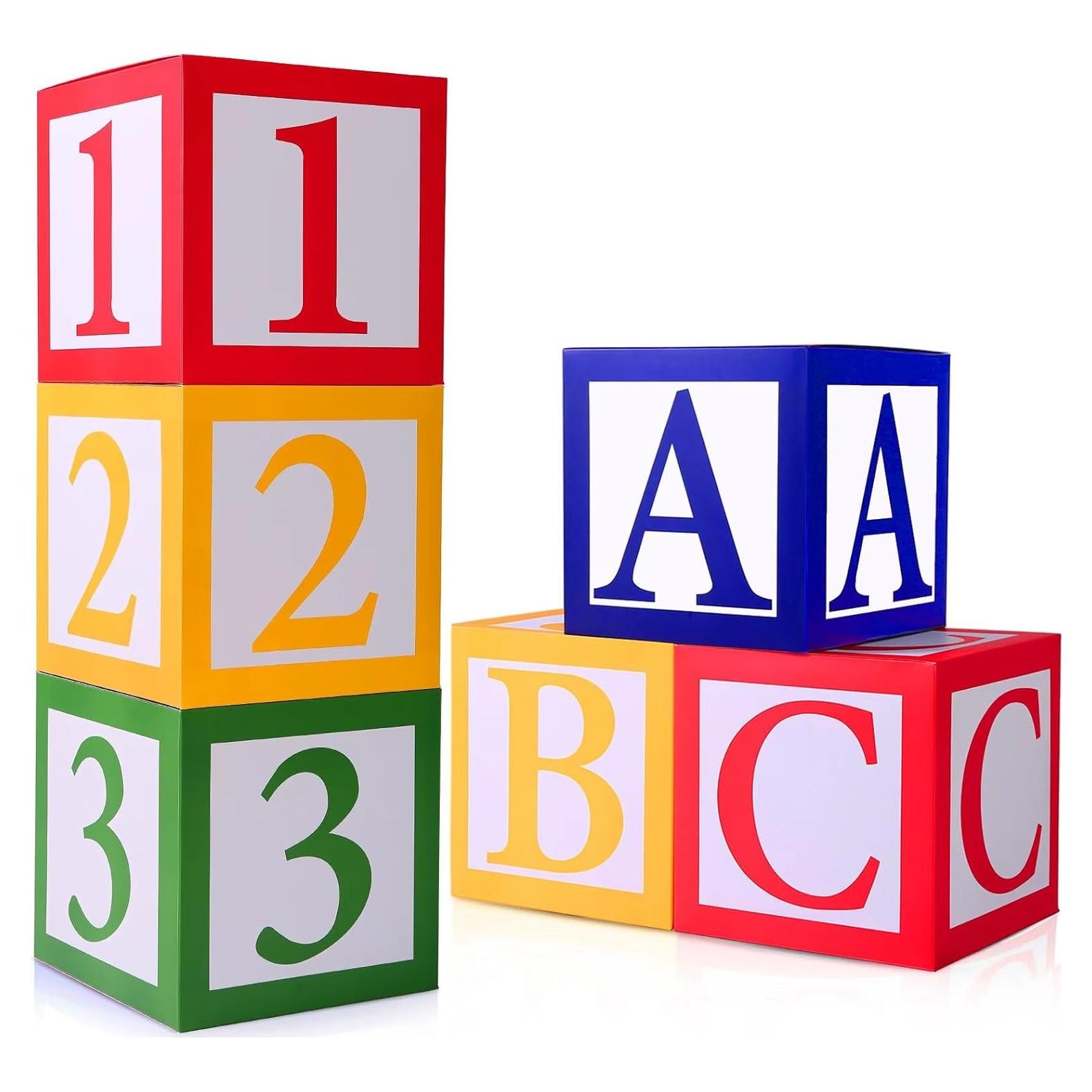 6 Cajas de Globos ABC123 para Fiesta - PFAMKEER - 30 cm