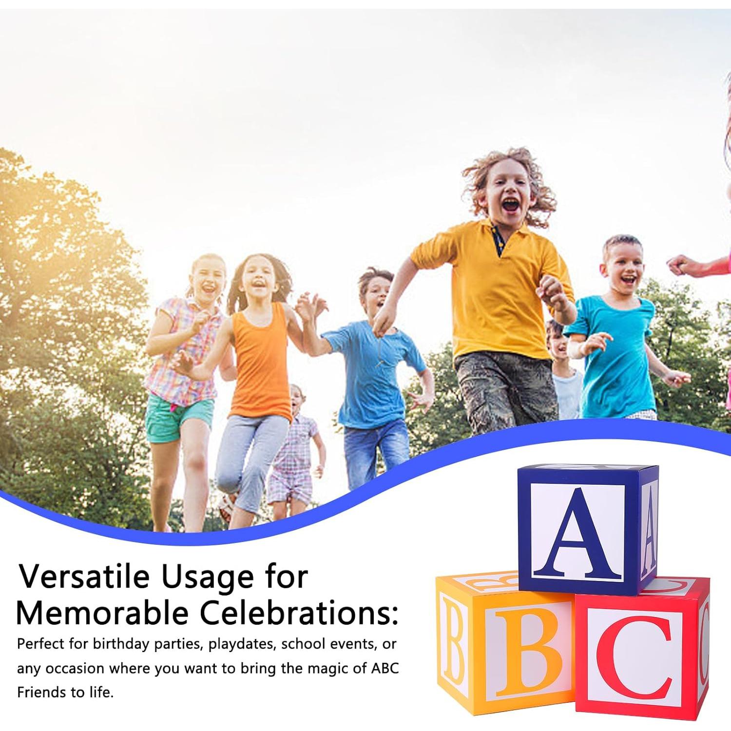 6 Cajas de Globos ABC123 para Fiesta - PFAMKEER - 30 cm