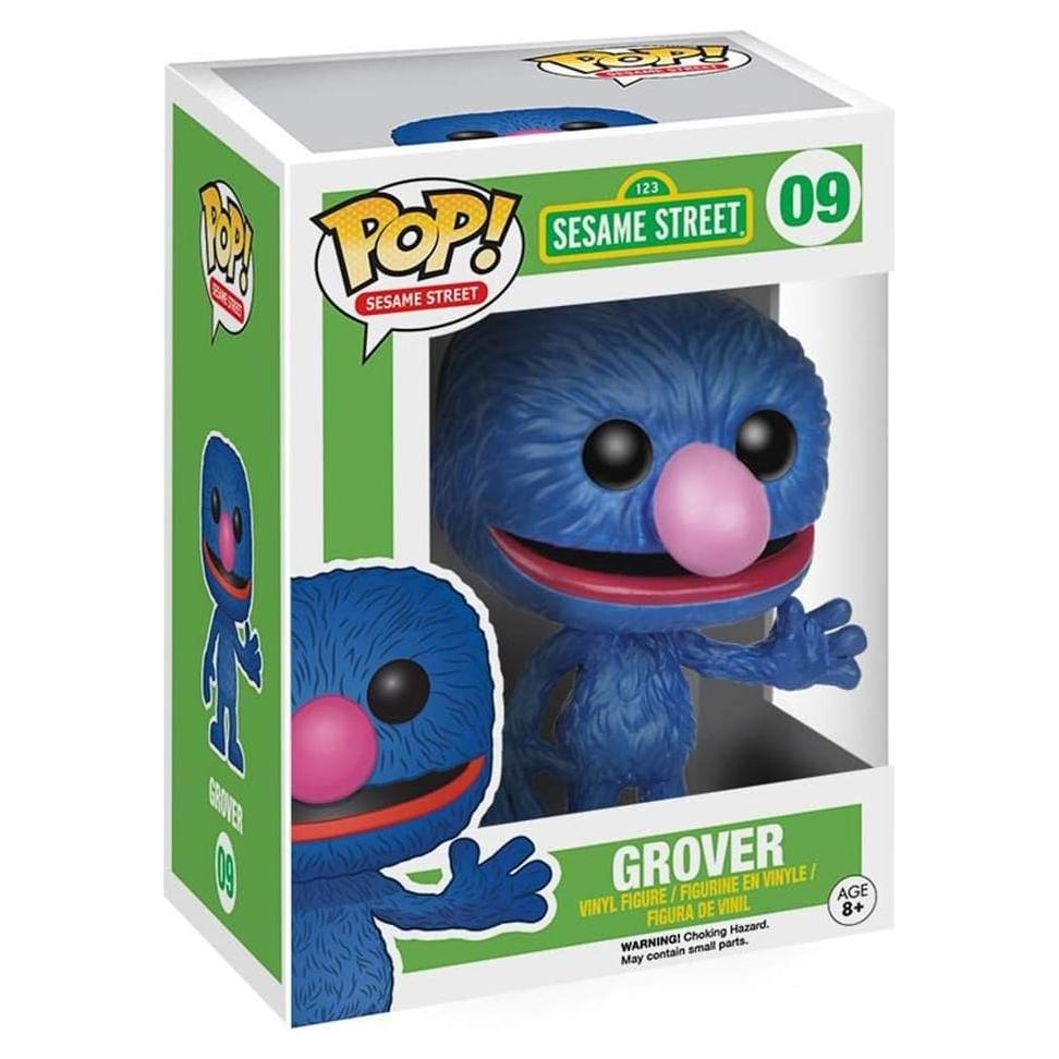 Figura de Vinilo POP Grover Funko Plaza Sésamo 9.5 cm