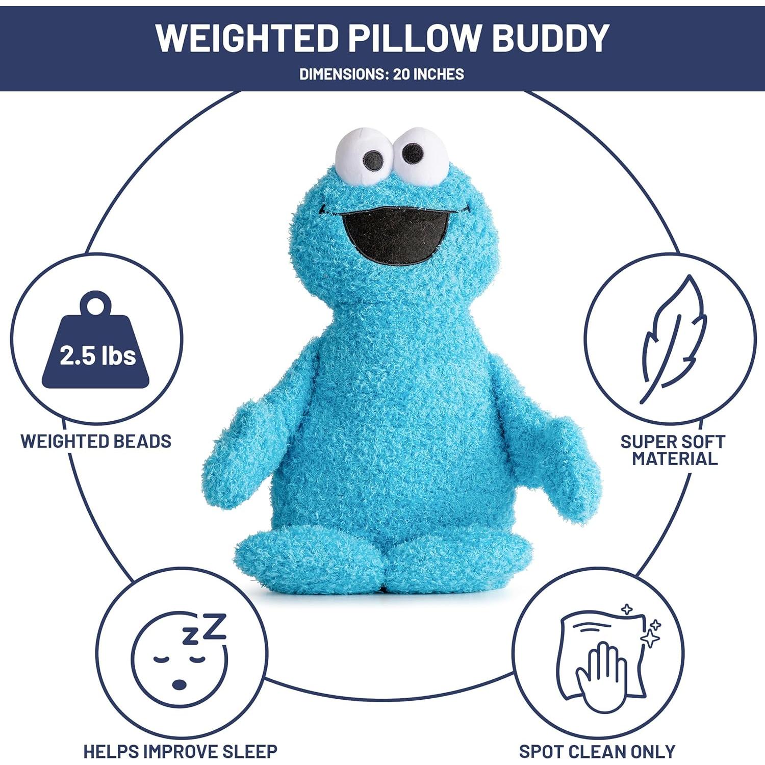 Almohada de Peluche con Peso Elmo Jay Franco 50.8 cm 1.13 kg