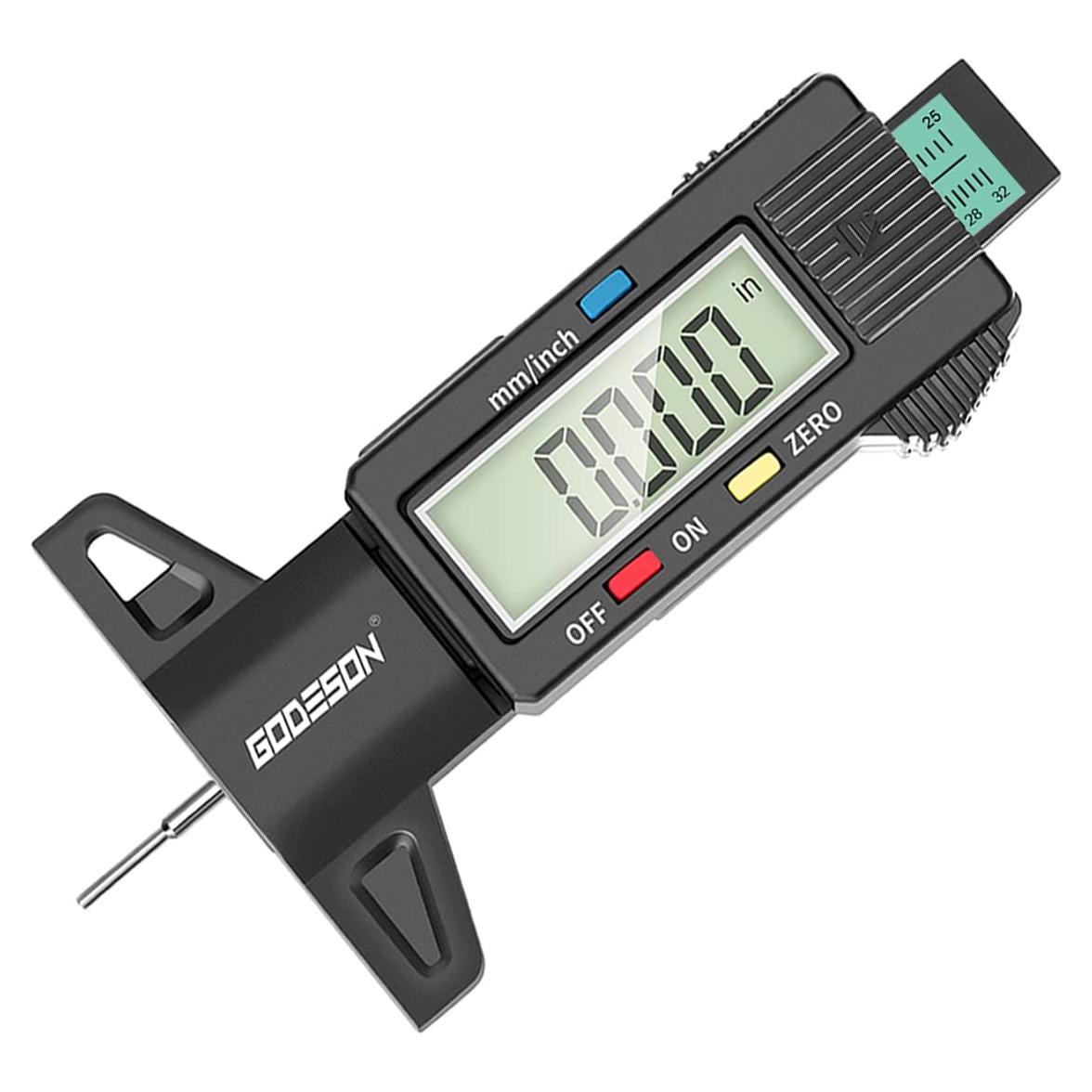 Medidor Digital de Profundidad de Banda de Rodadura GODESON 25.4mm