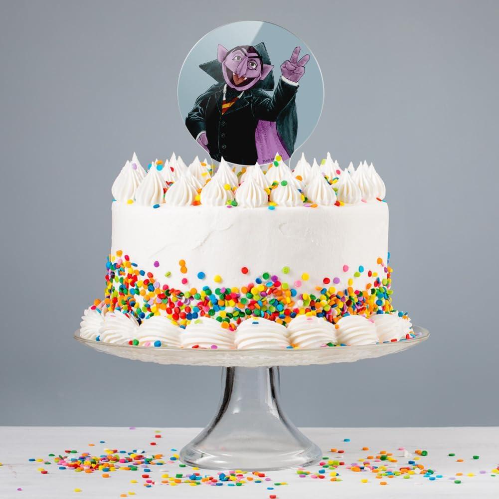 Adorno de Pastel Acrílico Vintage Conde Von Count 18.42 cm