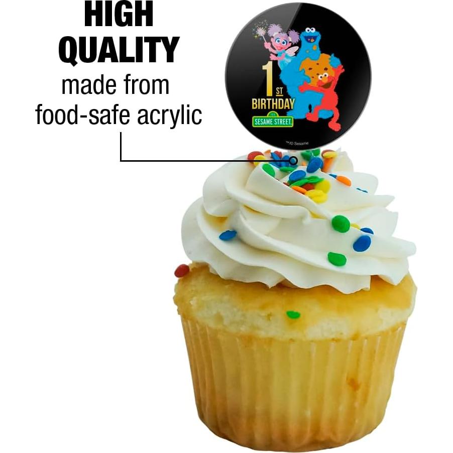 Decoraciones para Cupcakes Sesame Street - Juego de 6 Toppers