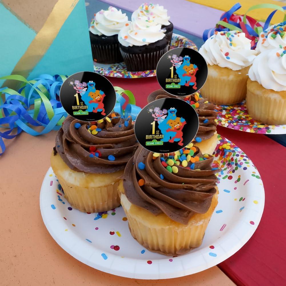 Decoraciones para Cupcakes Sesame Street - Juego de 6 Toppers