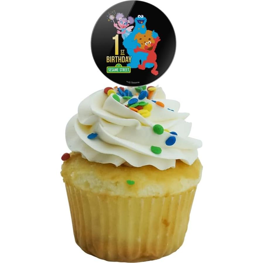 Decoraciones para Cupcakes Sesame Street - Juego de 6 Toppers