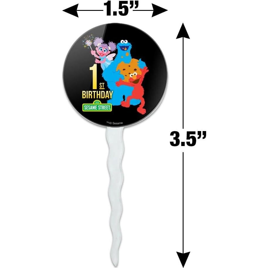 Decoraciones para Cupcakes Sesame Street - Juego de 6 Toppers