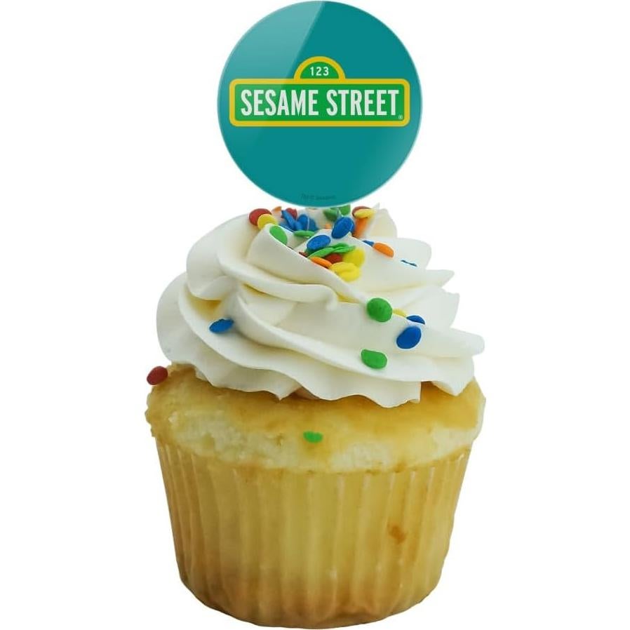 Conjunto de Palillos para Cupcakes Plaza Sésamo - 6 Piezas
