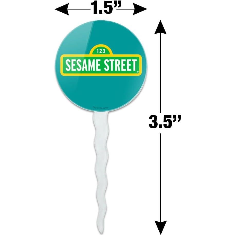 Conjunto de Palillos para Cupcakes Plaza Sésamo - 6 Piezas