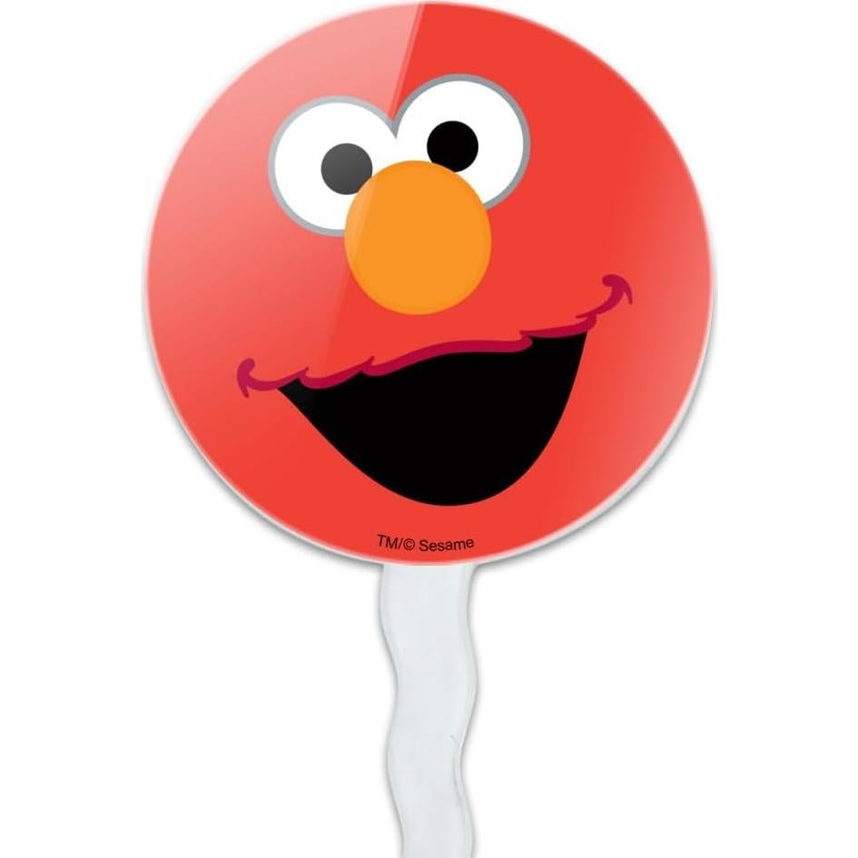 Conjunto de Palillos para Cupcakes Elmo Plaza Sésamo - Set de 6