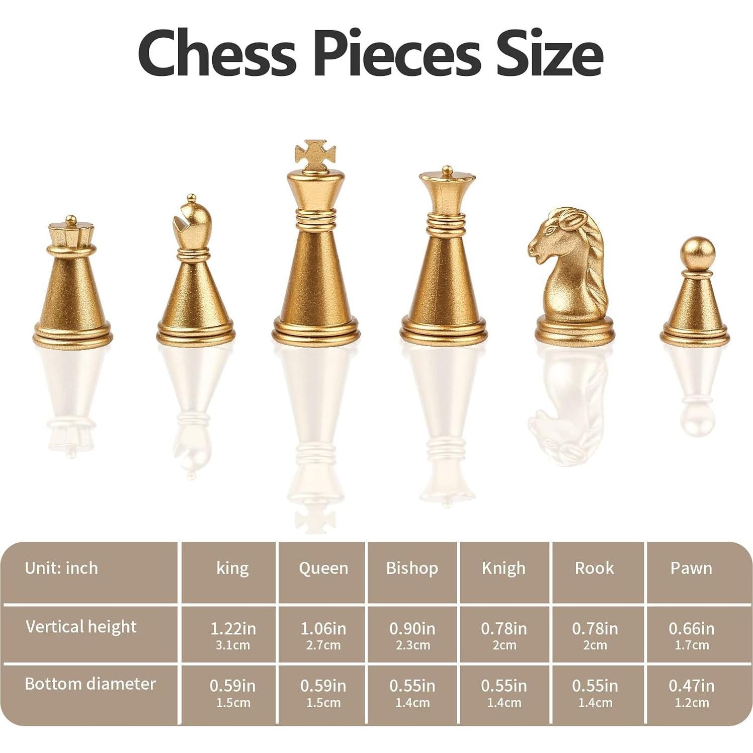 Juego de Ajedrez Magnético Portátil Vikutu 13 cm Plegable