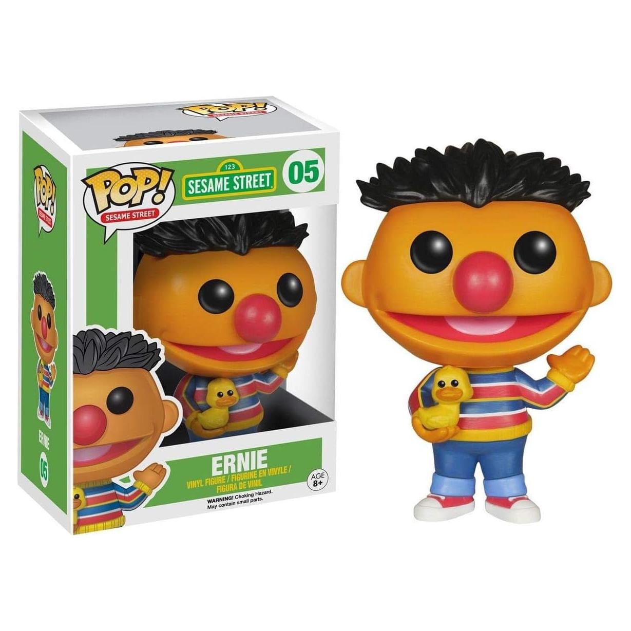 Figura de acción Ernie Funko POP Plaza Sésamo 9.53 cm