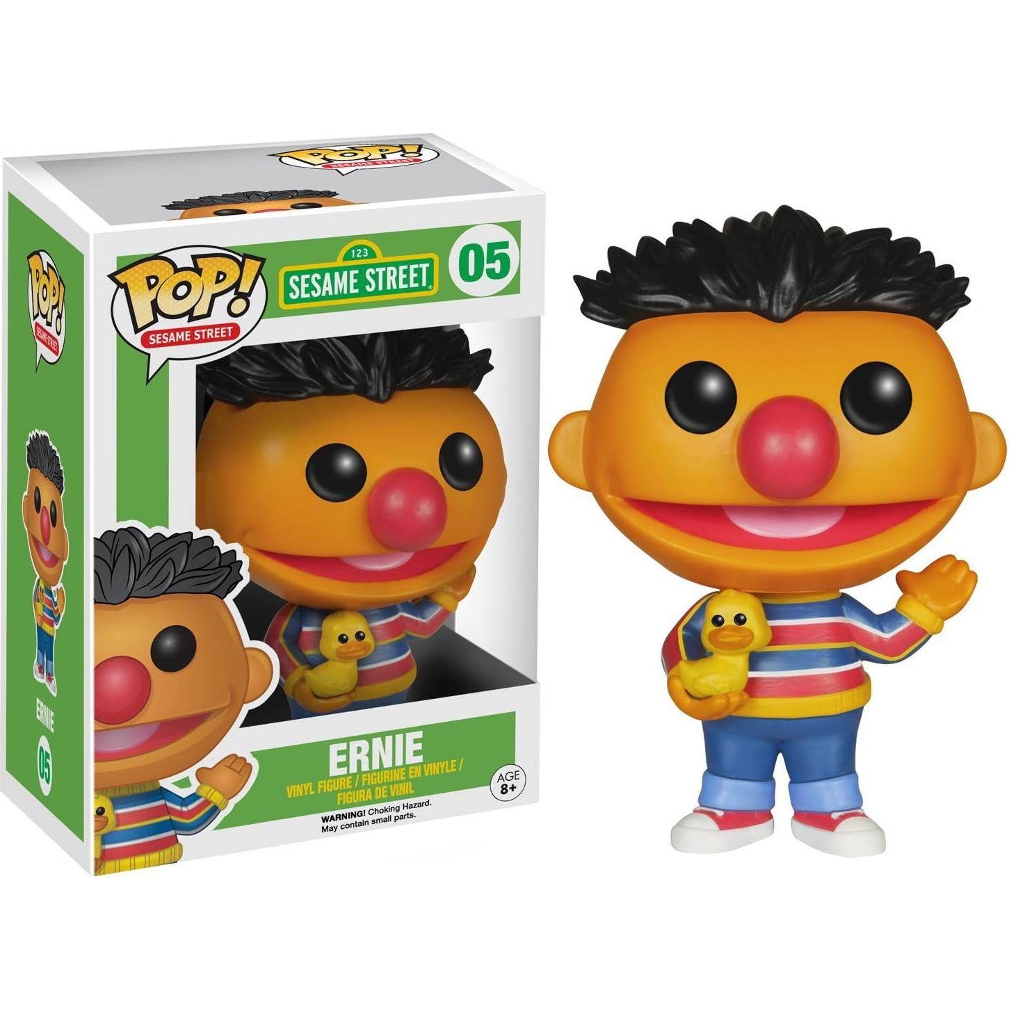 Figura de acción Ernie Funko POP Plaza Sésamo 9.53 cm