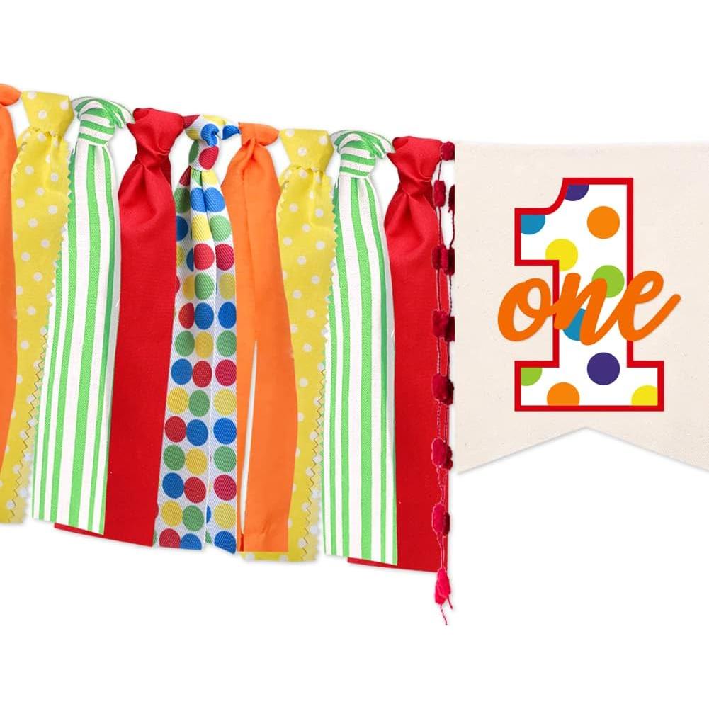 Banner Decorativo Silla Alta Cumpleaños 1 Año Plaza Sésamo