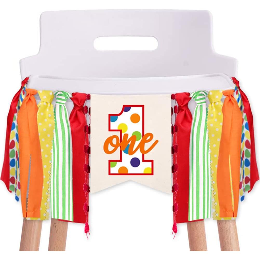 Banner Decorativo Silla Alta Cumpleaños 1 Año Plaza Sésamo