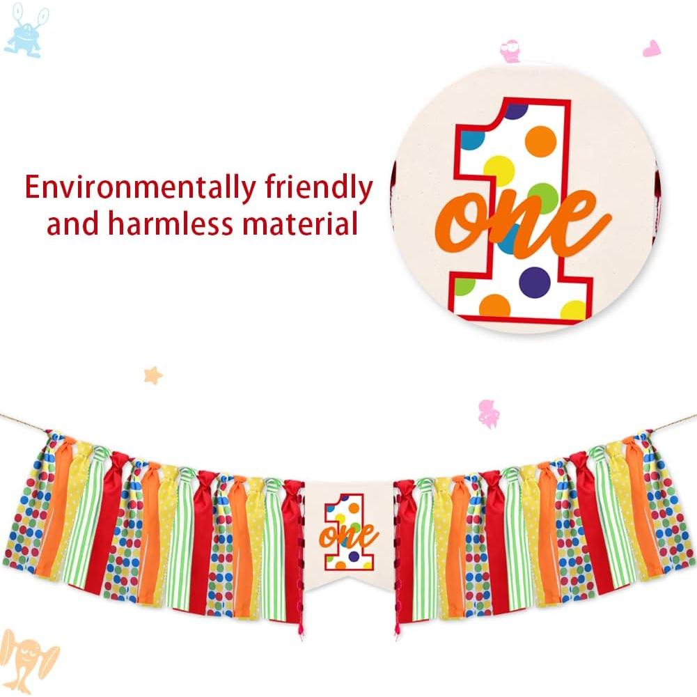 Banner Decorativo Silla Alta Cumpleaños 1 Año Plaza Sésamo