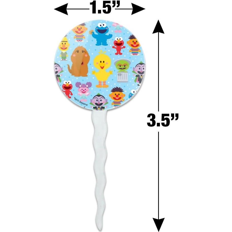 Juego de Palillos para Cupcakes Plaza Sésamo - Set de 6