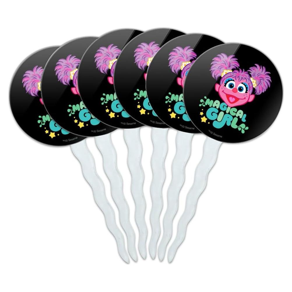 Juego de Palillos para Cupcakes Abby Cadabby - 6 Piezas