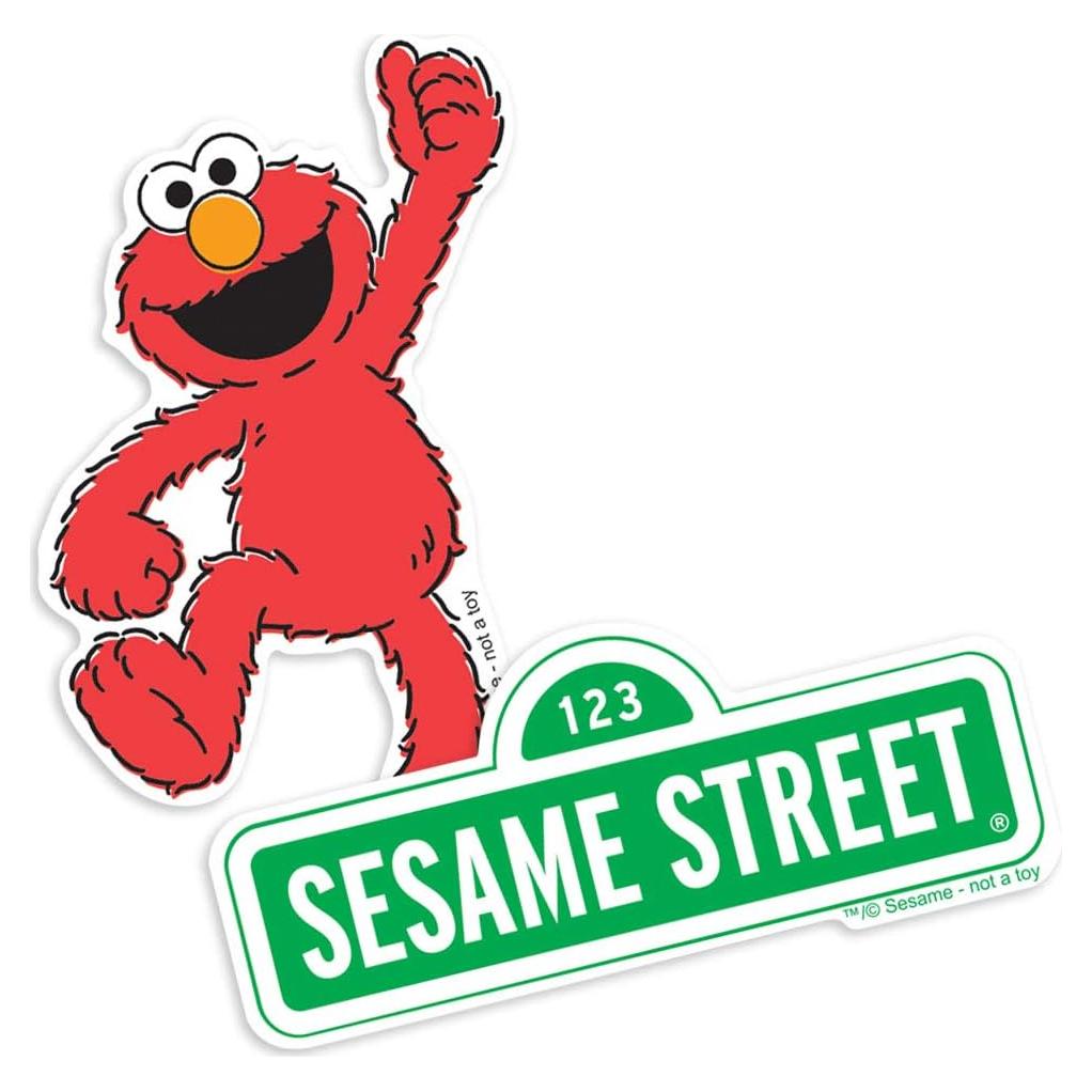 Calcomanías Coleccionables Popfunk Plaza Sésamo Elmo 10.16x15.24cm