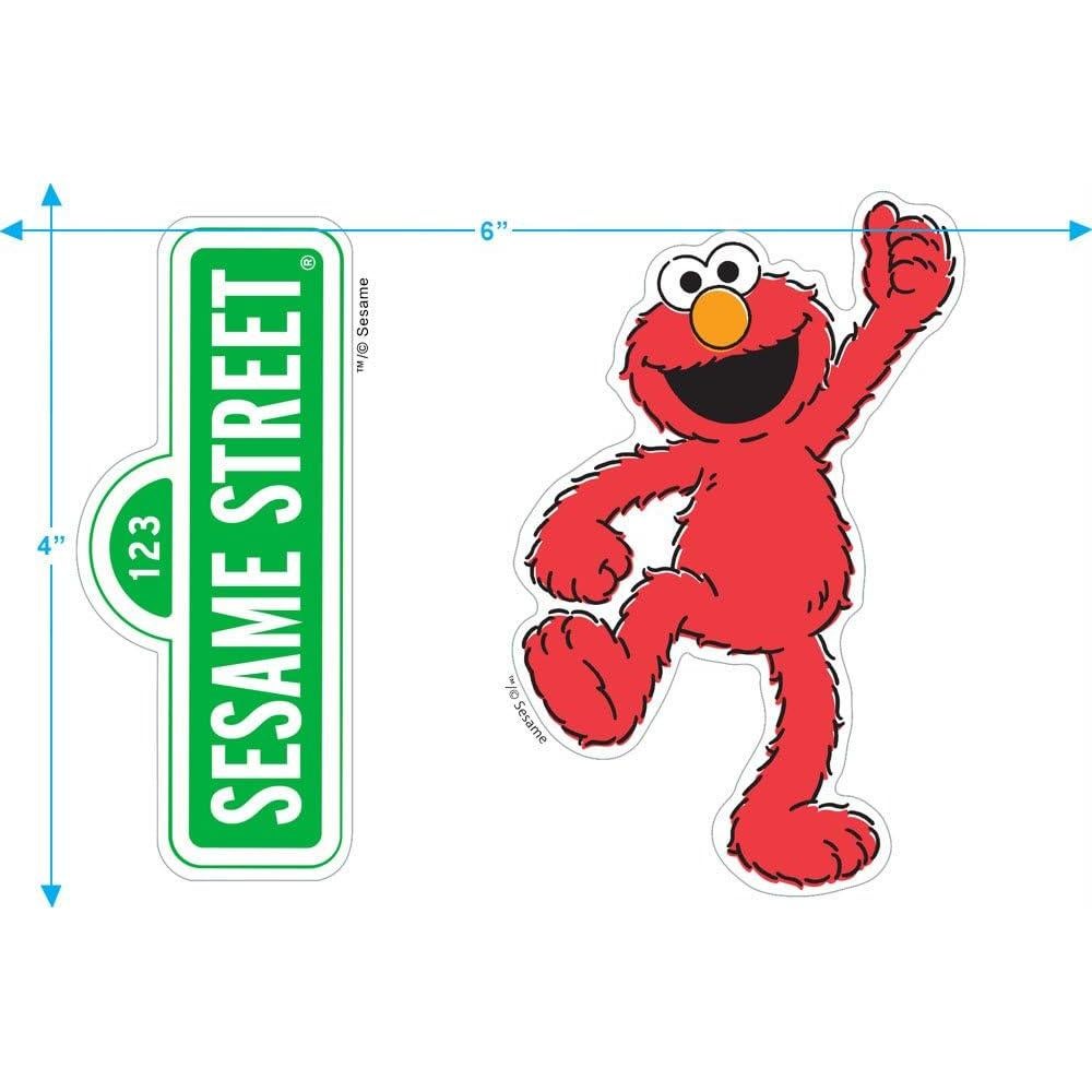 Calcomanías Coleccionables Popfunk Plaza Sésamo Elmo 10.16x15.24cm