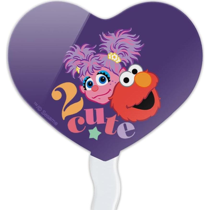 Conjunto de 6 Palillos Decorativos Corazón Plaza Sésamo