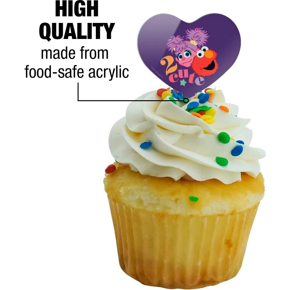 Conjunto de 6 Palillos Decorativos Corazón Plaza Sésamo