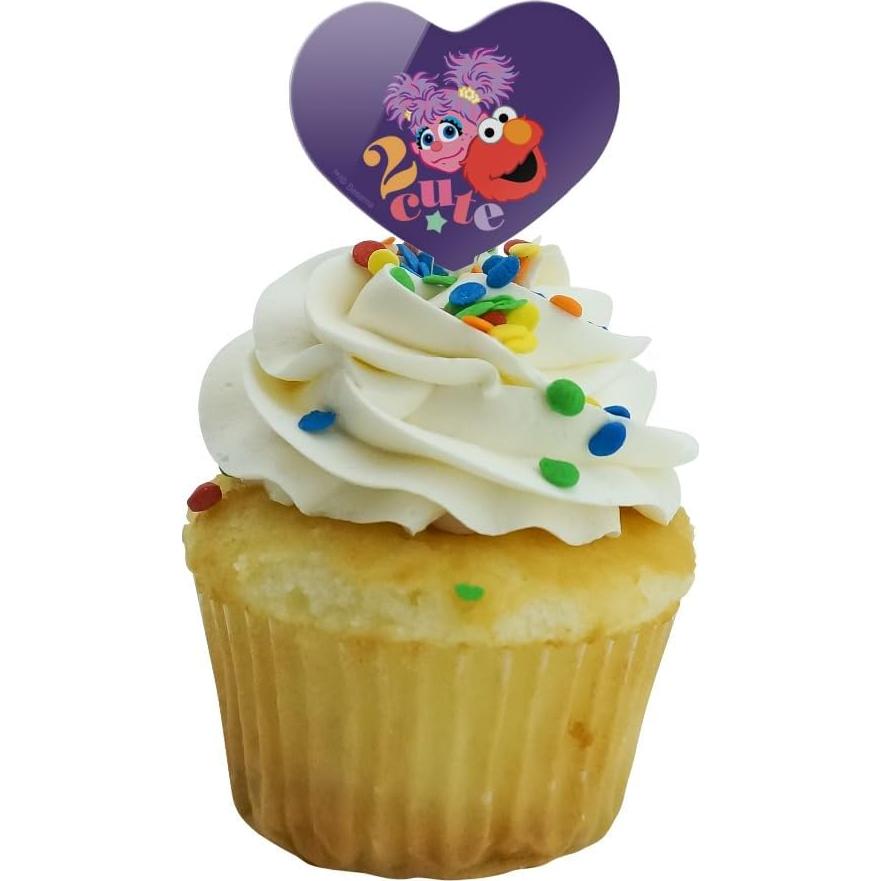 Conjunto de 6 Palillos Decorativos Corazón Plaza Sésamo