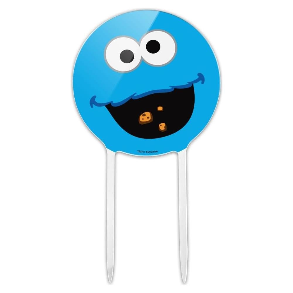Decoración de Pastel Acrílica Cookie Monster 18.42 cm - Sesame Street