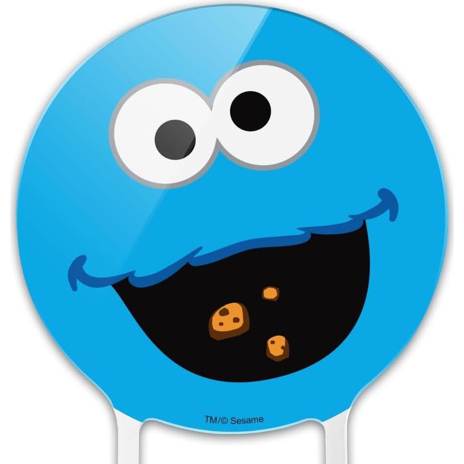 Decoración de Pastel Acrílica Cookie Monster 18.42 cm - Sesame Street