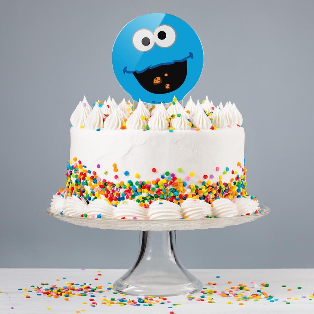 Decoración de Pastel Acrílica Cookie Monster 18.42 cm - Sesame Street