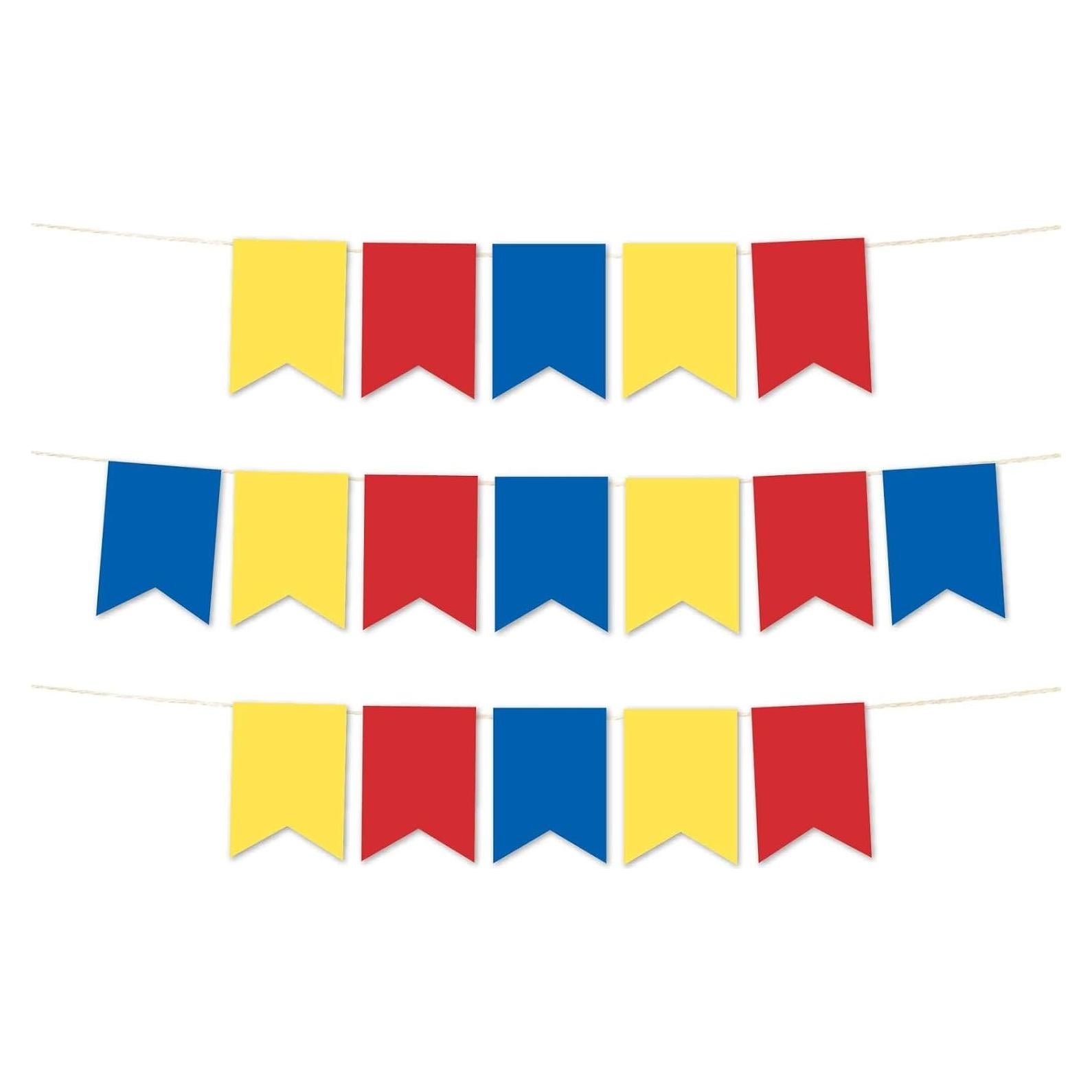 Banderín Colgante Andaz Press 24 Banderines 3.66m Cumpleaños