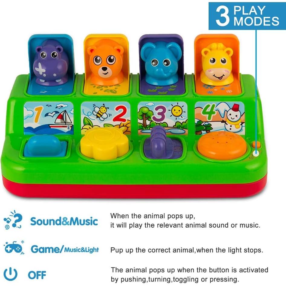 Juguete Interactivo YEEBAY Animales Pop-Up con Música 0.65kg