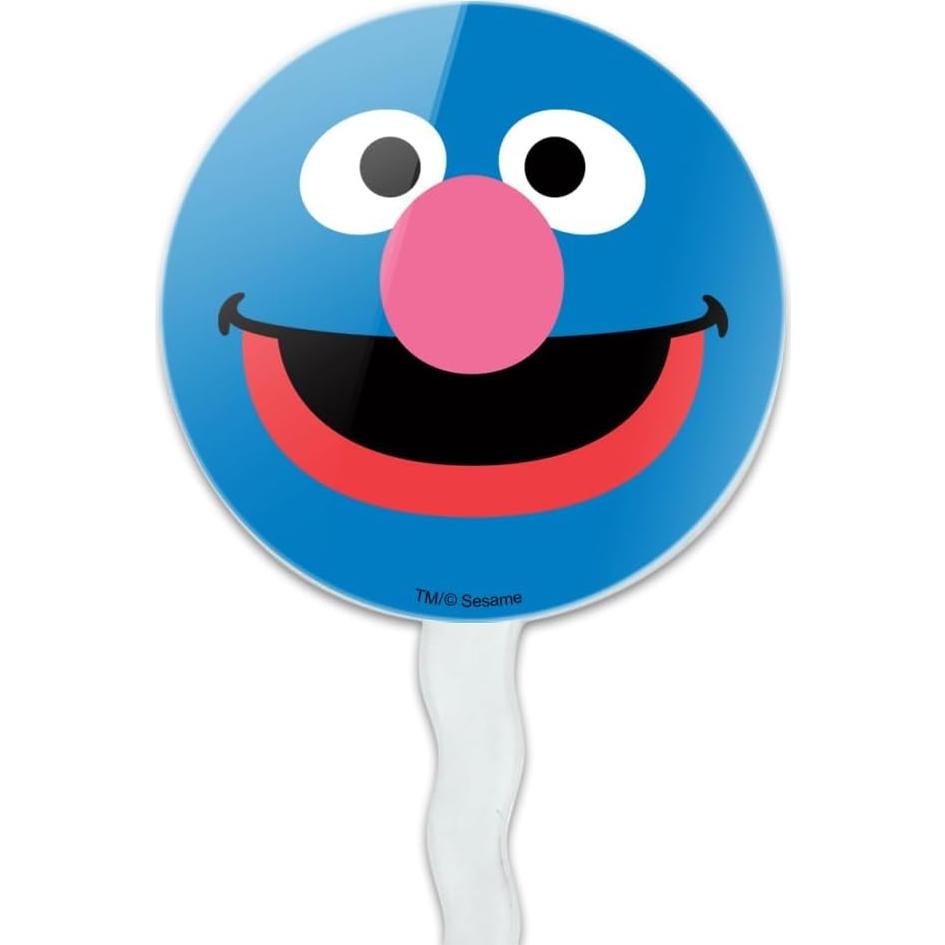 Conjunto de Palillos para Cupcakes Grover Plaza Sésamo - 6 Piezas