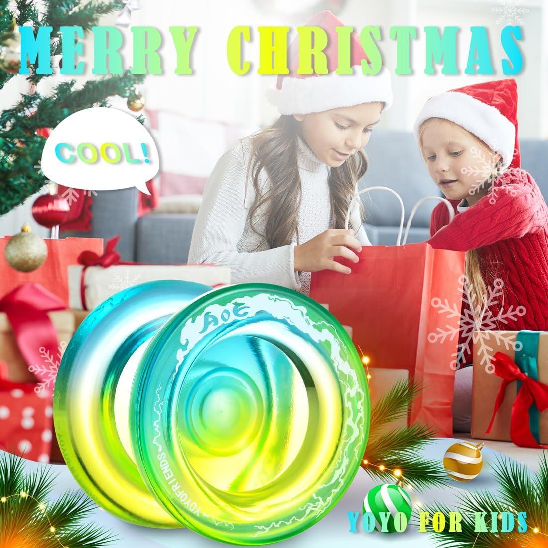 Yoyo Profesional 7YO AOE para Principiantes Azul Amarillo