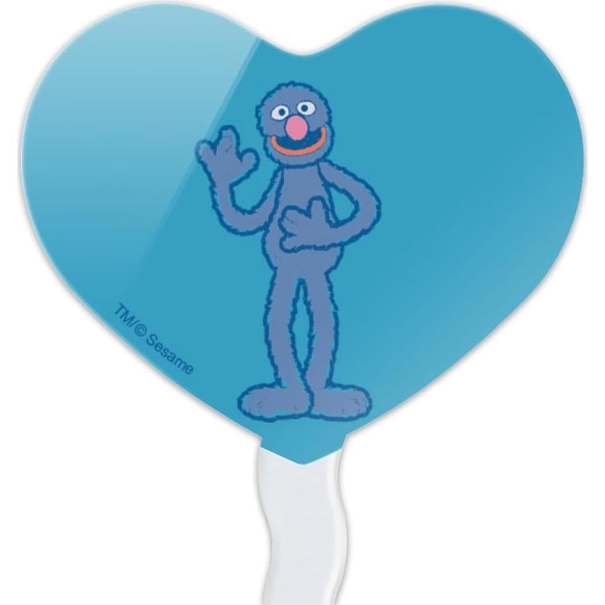 Palillos de Cupcake Corazón Distressed Graphics & More - 6 Piezas