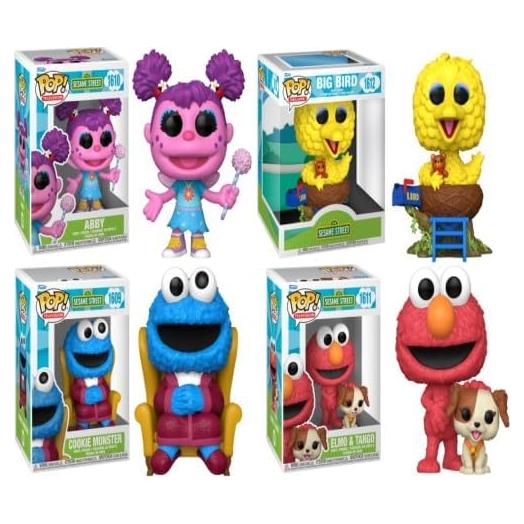Conjunto Funko Pop! Calle Sésamo Serie 3 - Abby, Elmo y más