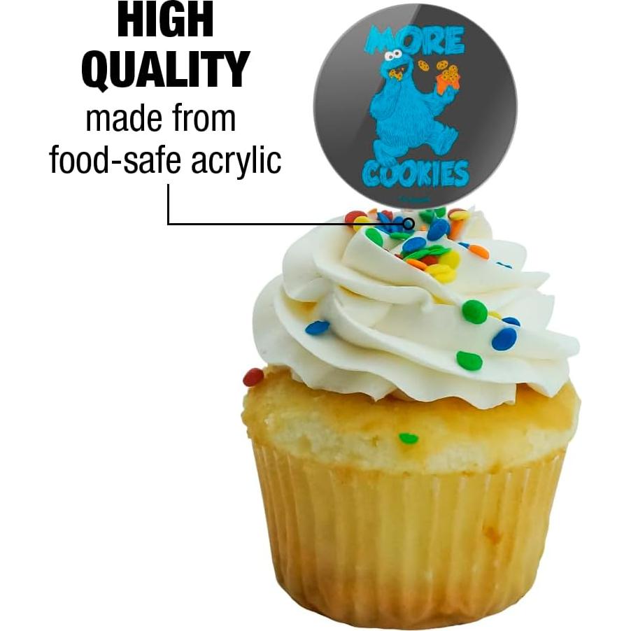 Conjunto de Palillos para Cupcakes Plaza Sésamo - 6 Piezas